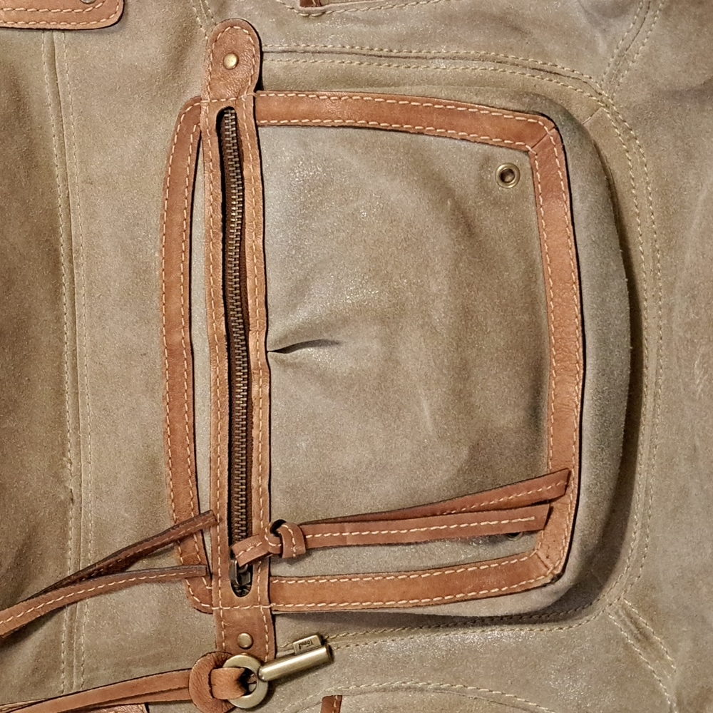Fossil suede/leather bag - Picture 10 of 14